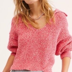 Free People Love This City Collared Sweater